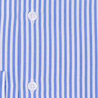 Bespoke - Blue & White Medium Striped Shirt