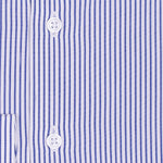 Bespoke - White & Dark Blue Medium Striped Shirt