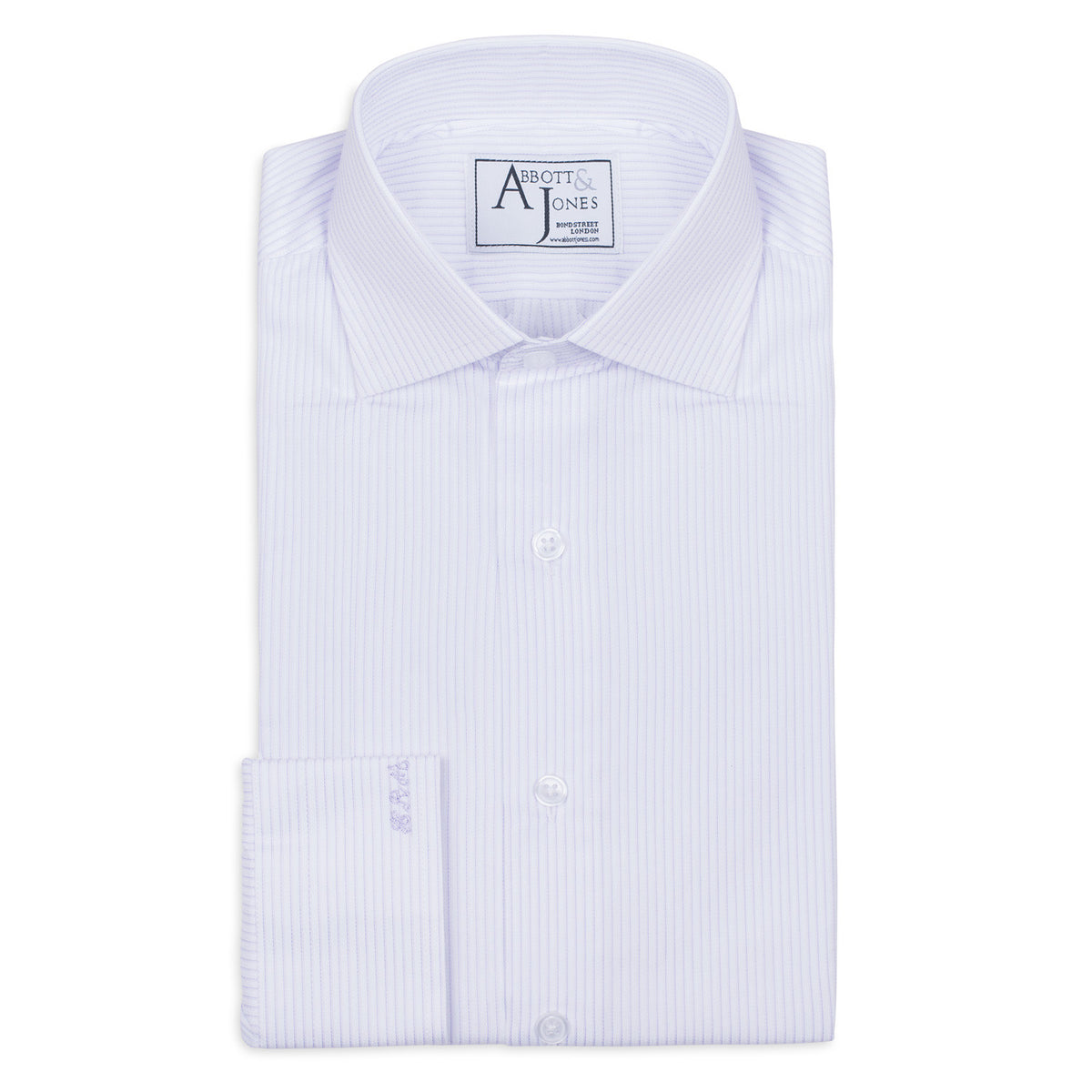 Lilac Striped Bespoke Shirt