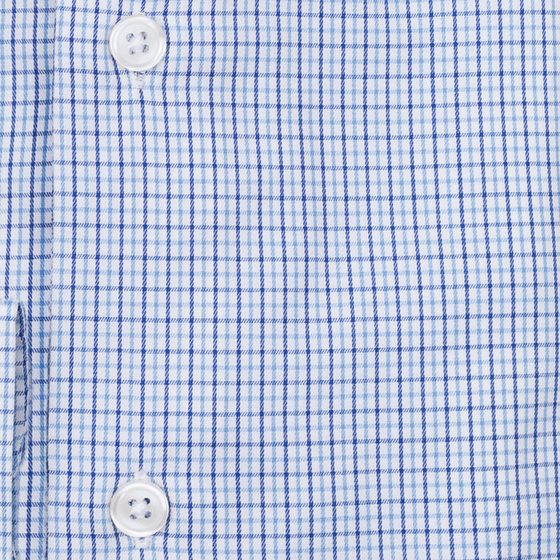 Bespoke - Blue Tattersall Tailored Shirt