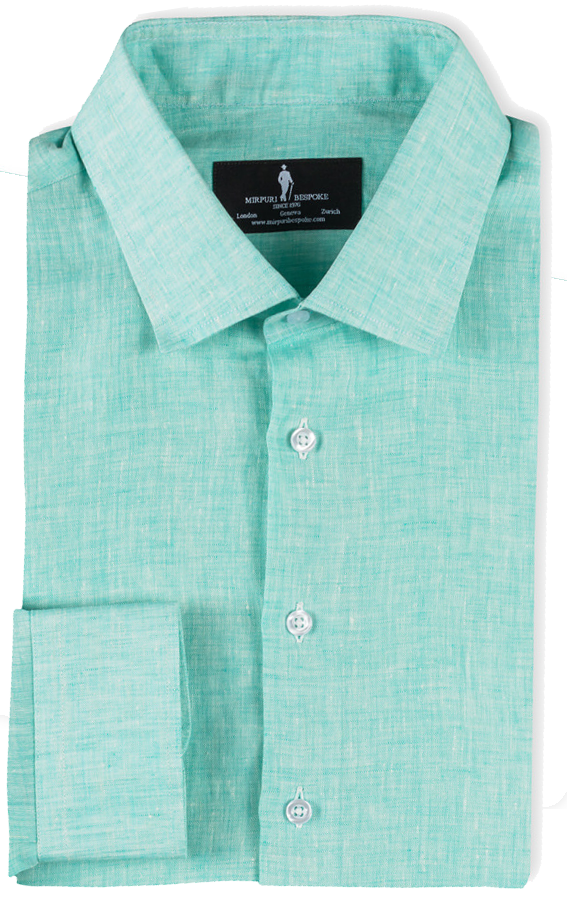 Bespoke - Green Linen Shirt