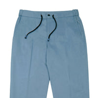 Light Blue Tailored Drawstring Chino