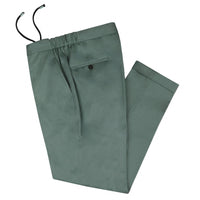 Dark Olive Tailored Drawstring Chino