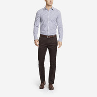 Dark Brown Tailored Chinos