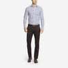 Dark Brown Tailored Chinos