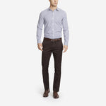 Dark Brown Tailored Chinos