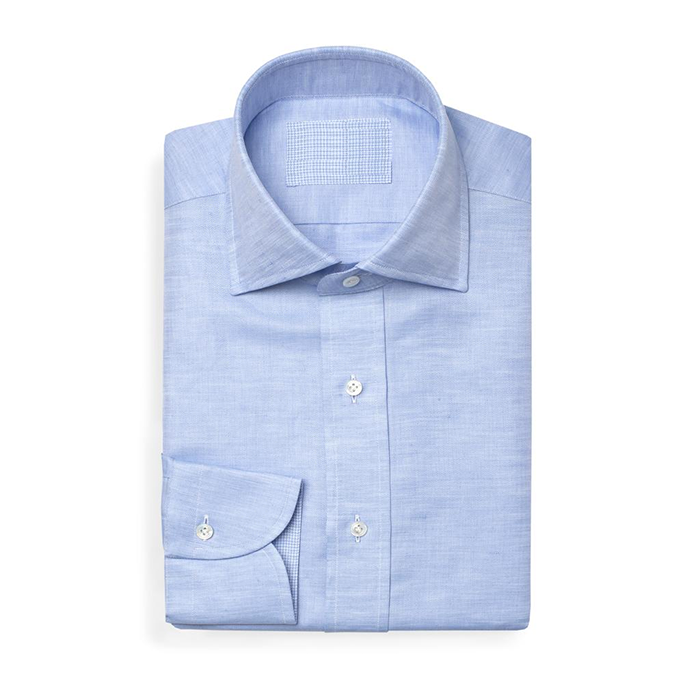 Bespoke - Blue Linen Shirt