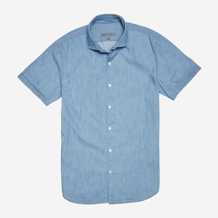 Bespoke - Light Blue Short Sleeve Shirt