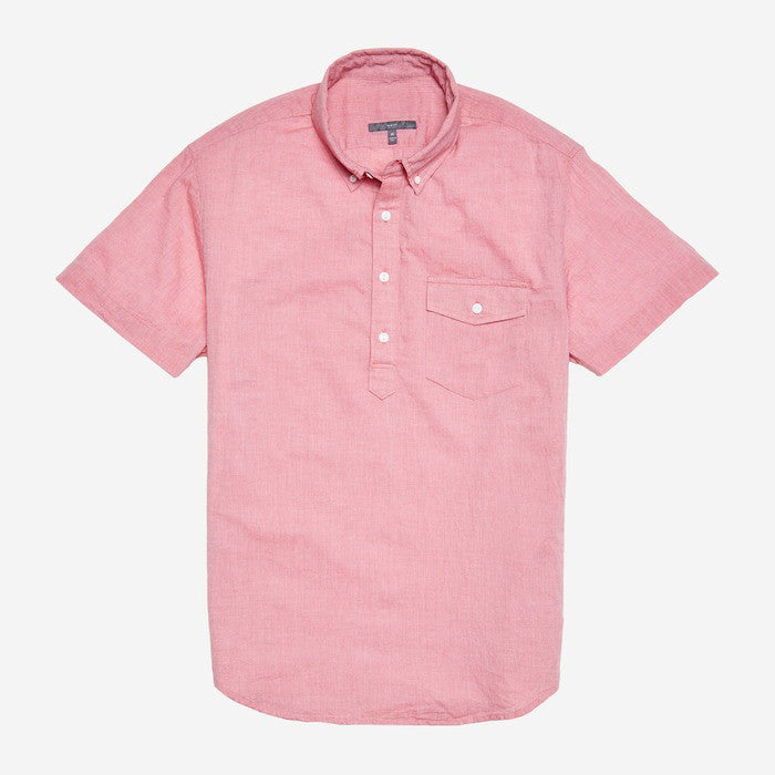 Bespoke - Pink Popover Short Sleeve Shirt